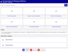 Tablet Screenshot of packagingmachinemanufacturers.com